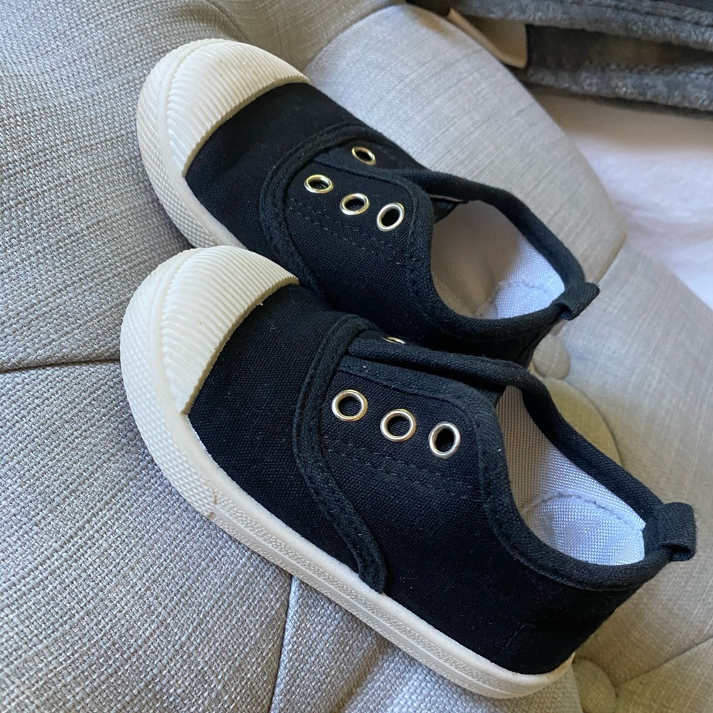 Black Slip On Sneakers